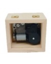 木質 原木玻璃面 相片 木盒 音樂盒 MUSIC BOX